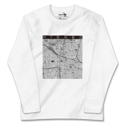 【平野（大阪府）】地図柄ロングスリーブTシャツ