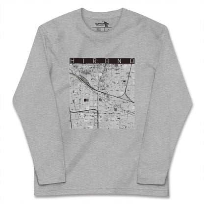 【平野（大阪府）】地図柄ロングスリーブTシャツ