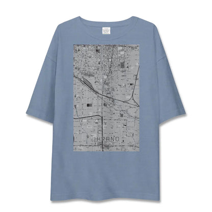 【平野（大阪府）】地図柄ビッグシルエットTシャツ