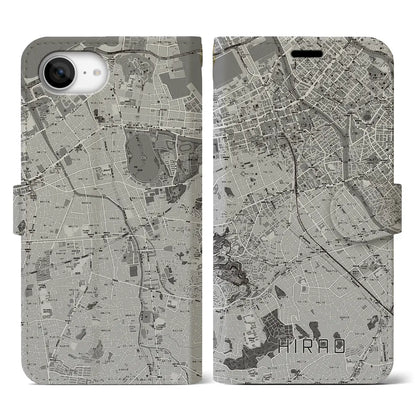 【平尾（福岡県）】地図柄iPhoneケース（手帳タイプ）