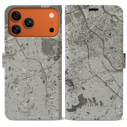 【平尾（福岡県）】地図柄iPhoneケース（手帳タイプ）