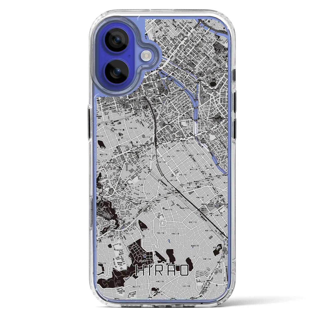 【平尾（福岡県）】地図柄iPhoneケース（MagSafeタイプ）