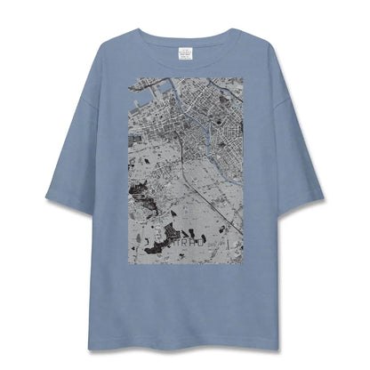 【平尾（福岡県）】地図柄ビッグシルエットTシャツ