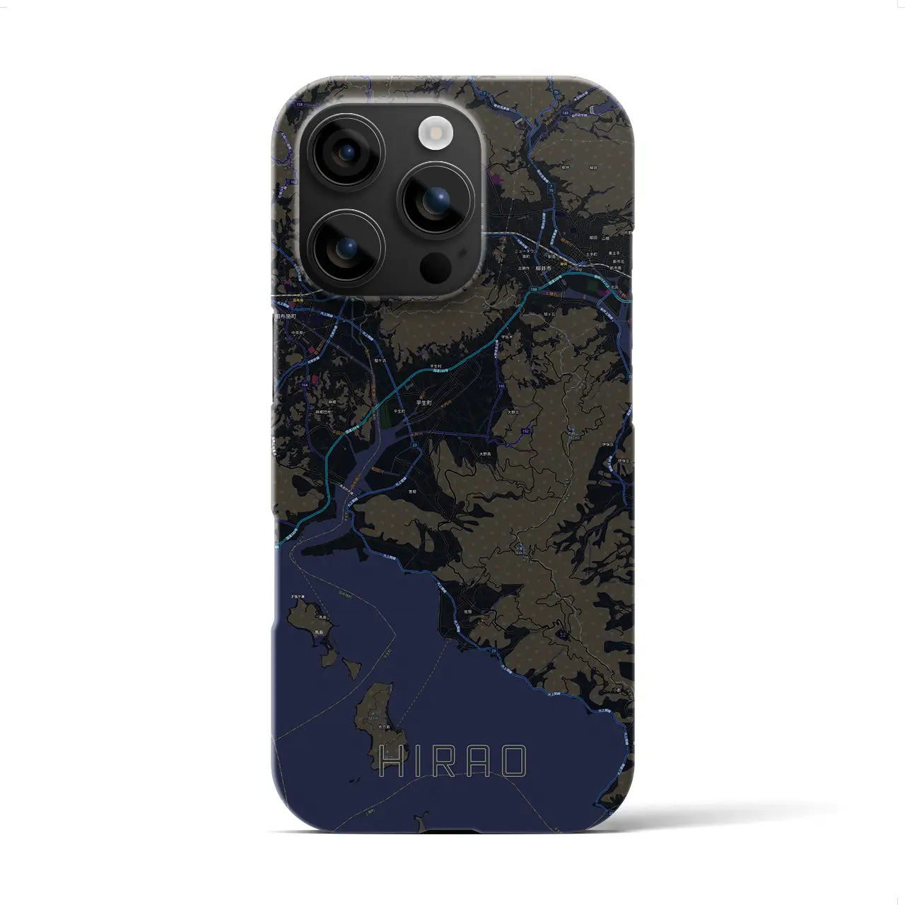 【平生（山口県）】地図柄iPhoneケース（バックカバータイプ）