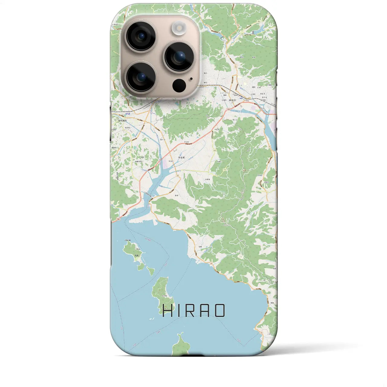 【平生（山口県）】地図柄iPhoneケース（バックカバータイプ）