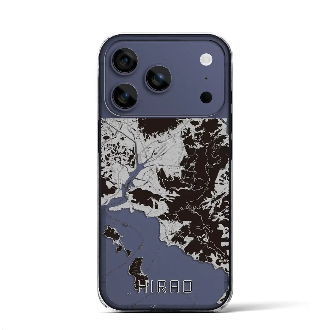 【平生（山口県）】地図柄iPhoneケース（クリアタイプ）