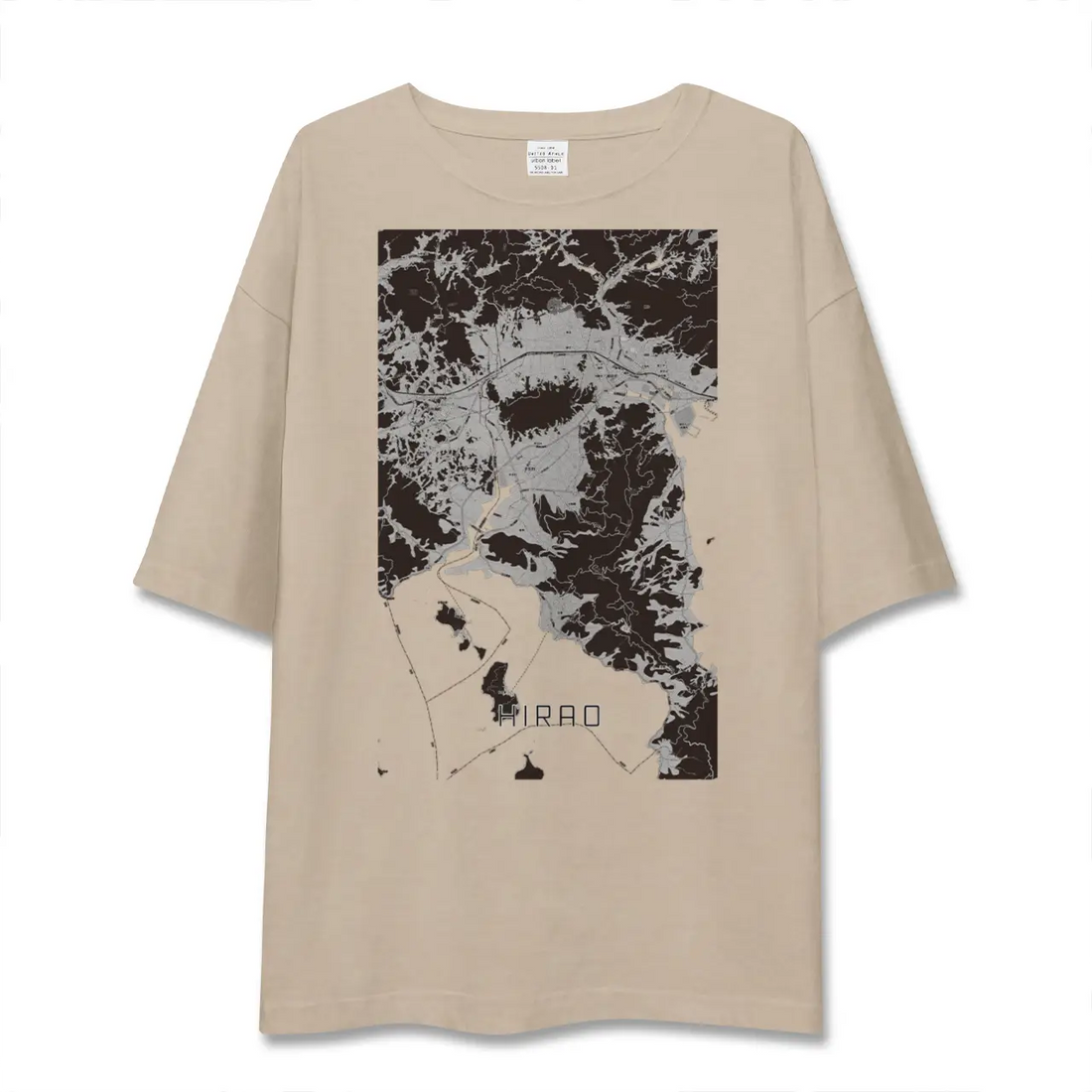 【平生（山口県）】地図柄ビッグシルエットTシャツ