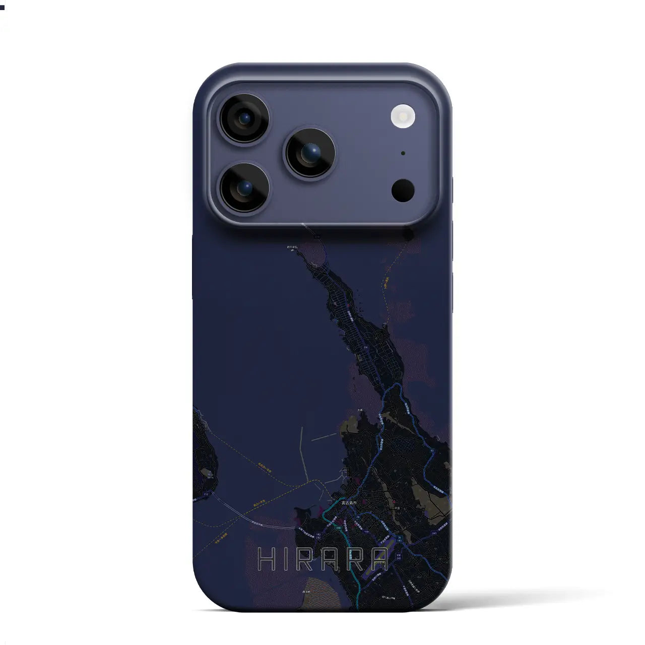 【平良（沖縄県）】地図柄iPhoneケース（バックカバータイプ）