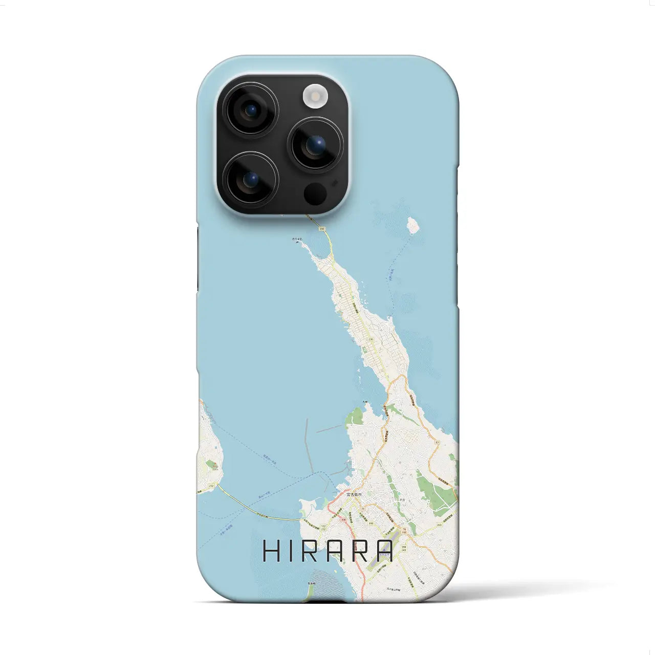 【平良（沖縄県）】地図柄iPhoneケース（バックカバータイプ）