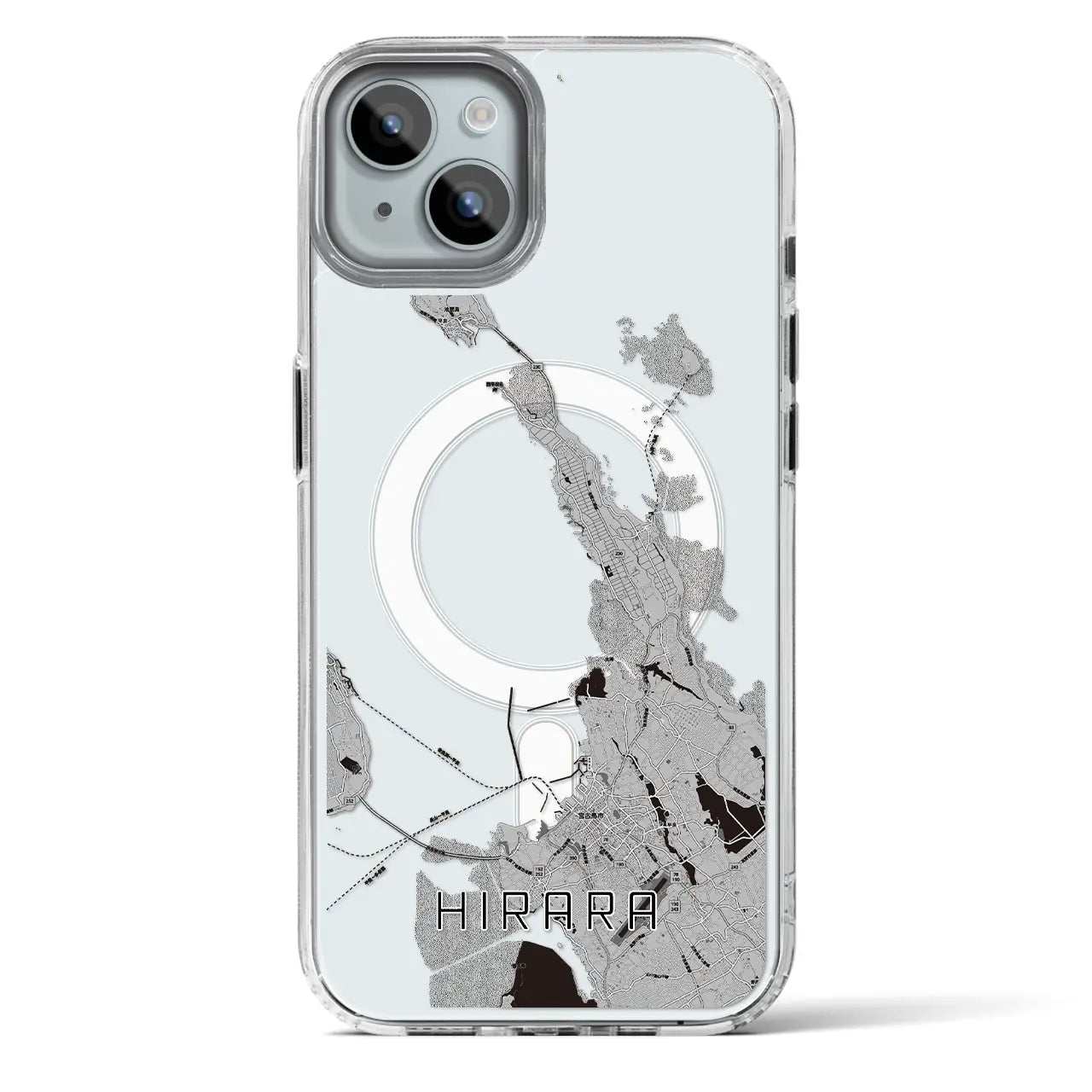 【平良（沖縄県）】地図柄iPhoneケース（MagSafeタイプ）