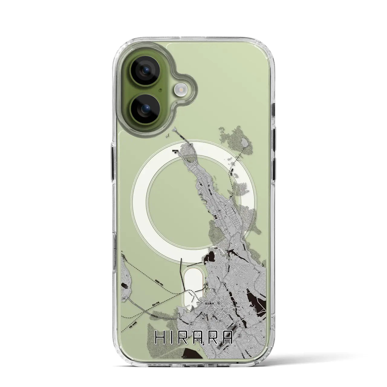 【平良（沖縄県）】地図柄iPhoneケース（MagSafeタイプ）