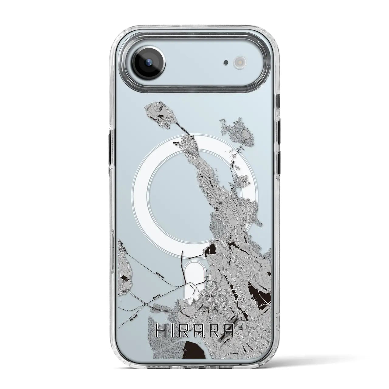 【平良（沖縄県）】地図柄iPhoneケース（MagSafeタイプ）