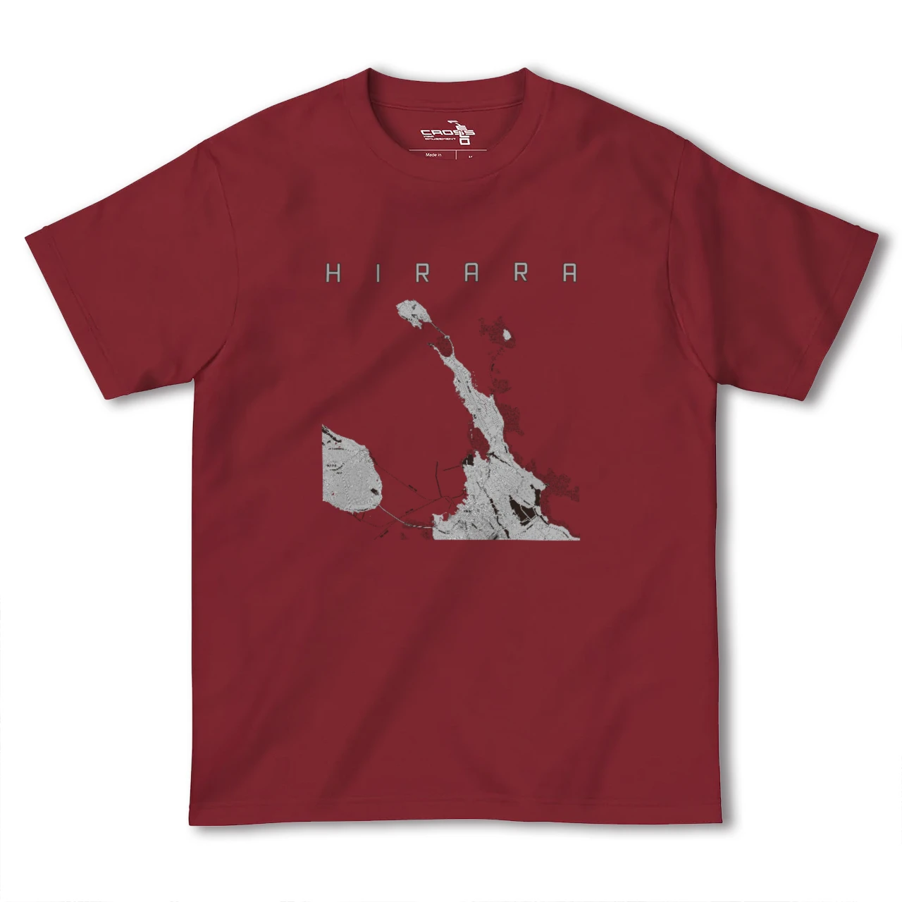 【平良（沖縄県）】地図柄ヘビーウェイトTシャツ