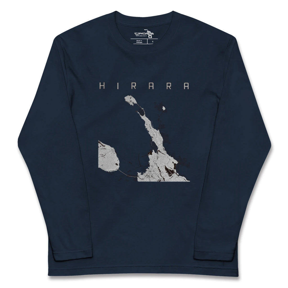 【平良(沖縄県)】地図柄ロングスリーブTシャツ