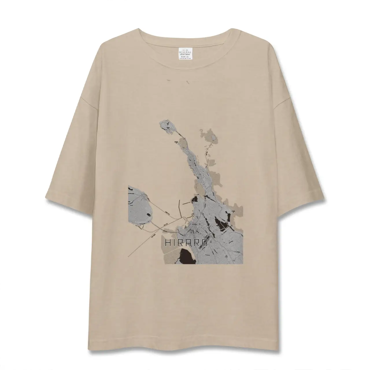 【平良（沖縄県）】地図柄ビッグシルエットTシャツ