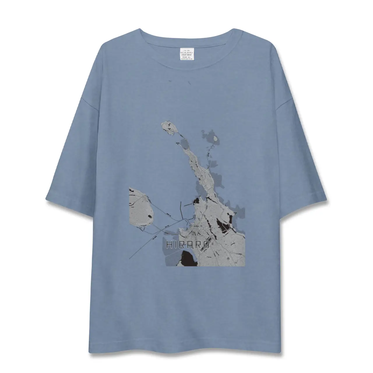 【平良（沖縄県）】地図柄ビッグシルエットTシャツ