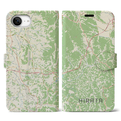 【平田（福島県）】地図柄iPhoneケース（手帳タイプ）