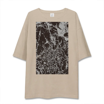 【平田（福島県）】地図柄ビッグシルエットTシャツ