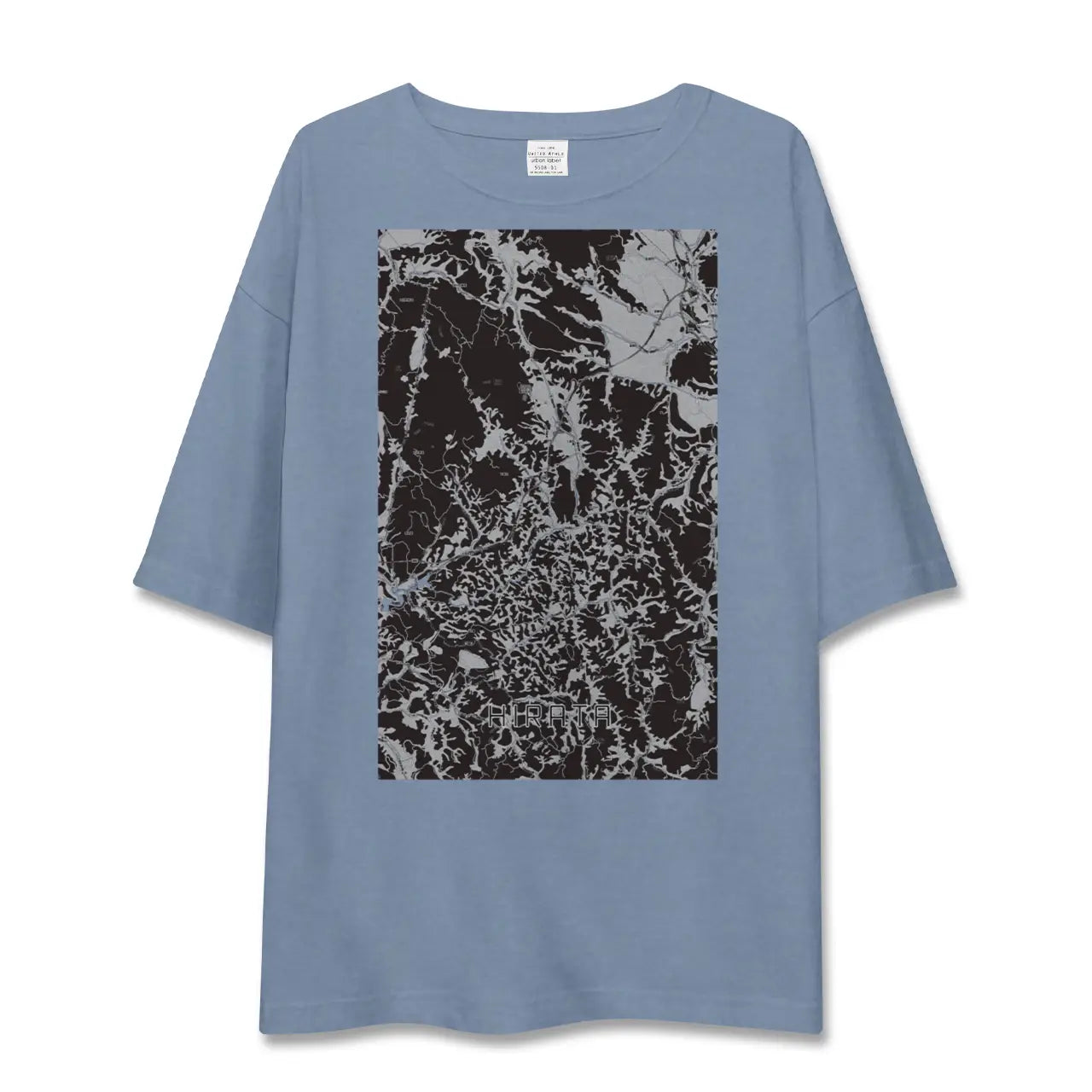 【平田（福島県）】地図柄ビッグシルエットTシャツ