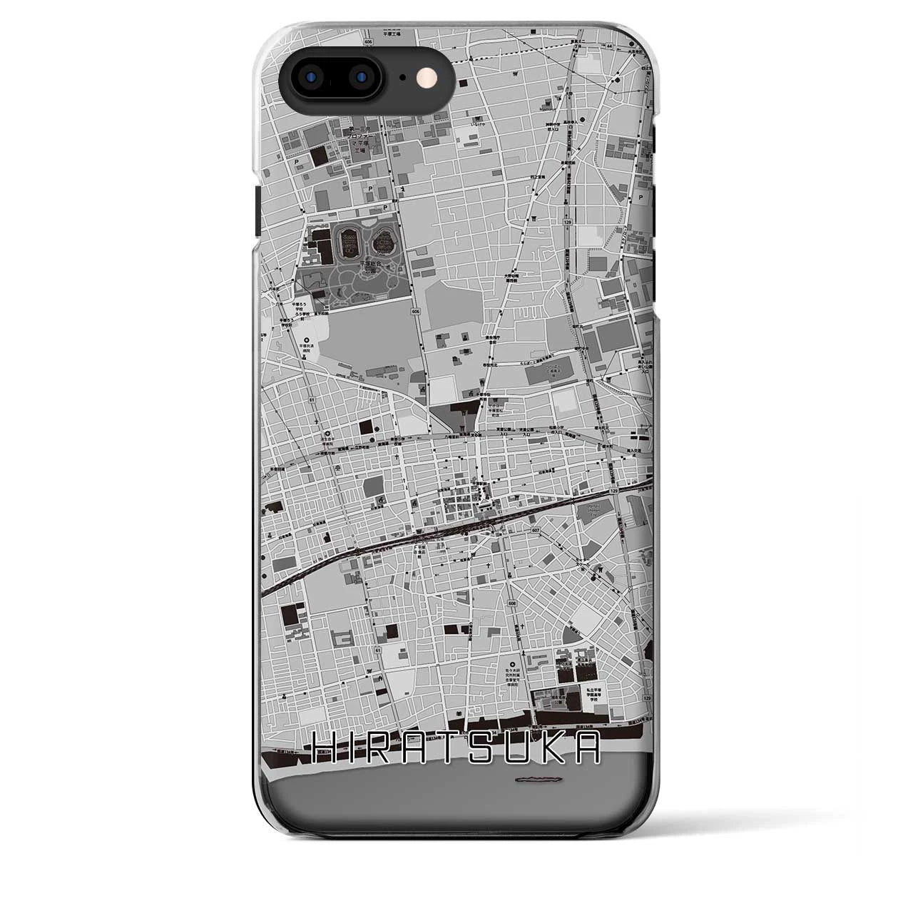 【平塚（神奈川県）】地図柄iPhoneケース（クリアタイプ）