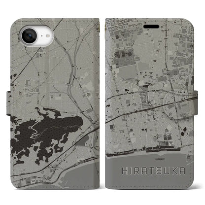 【平塚（神奈川県）】地図柄iPhoneケース（手帳タイプ）