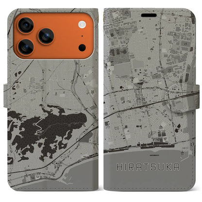 【平塚（神奈川県）】地図柄iPhoneケース（手帳タイプ）