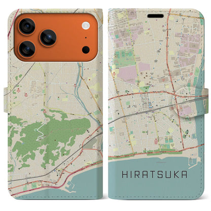 【平塚（神奈川県）】地図柄iPhoneケース（手帳タイプ）