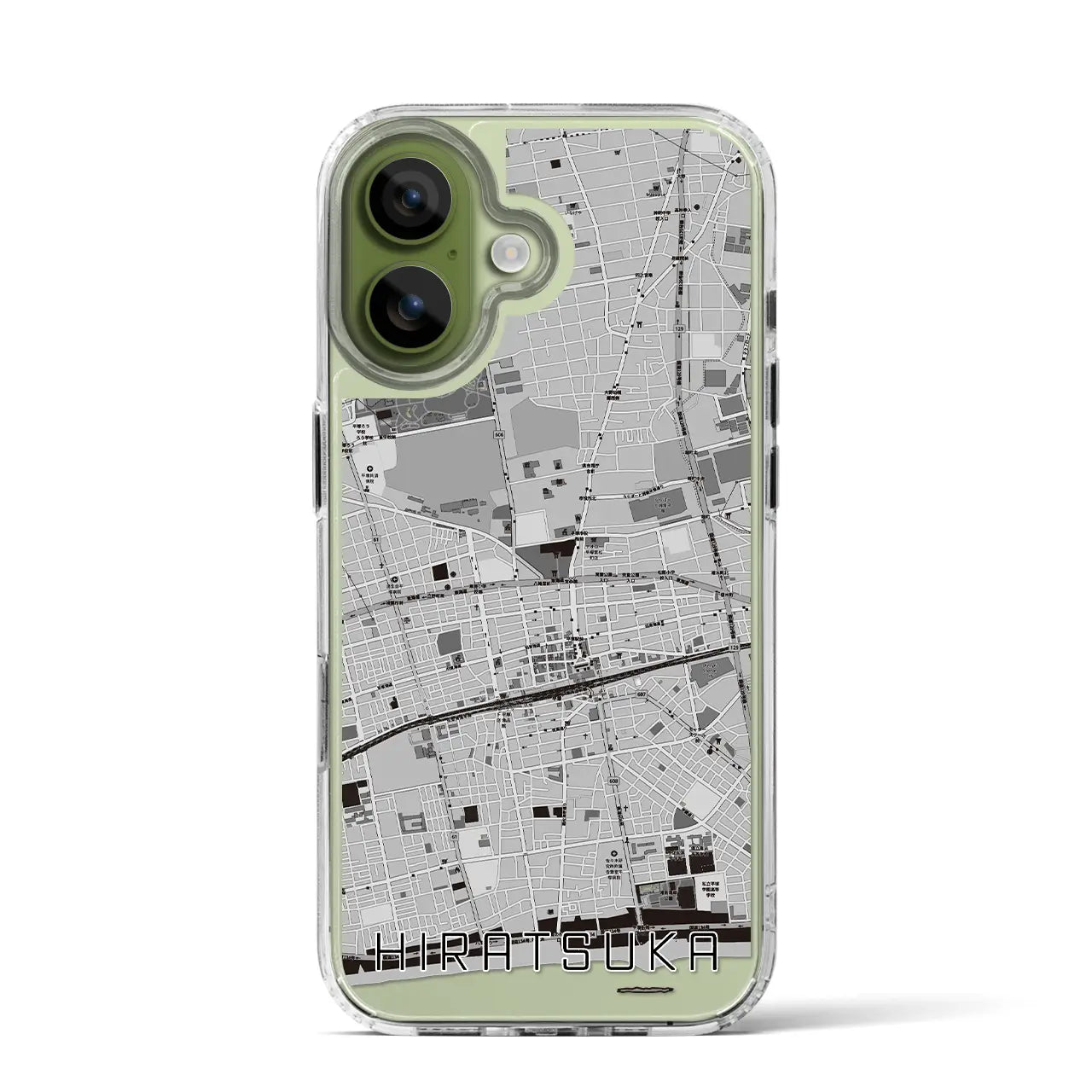 【平塚（神奈川県）】地図柄iPhoneケース（MagSafeタイプ）