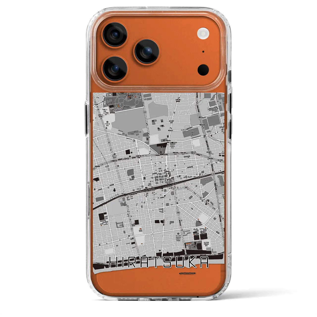 【平塚（神奈川県）】地図柄iPhoneケース（MagSafeタイプ）