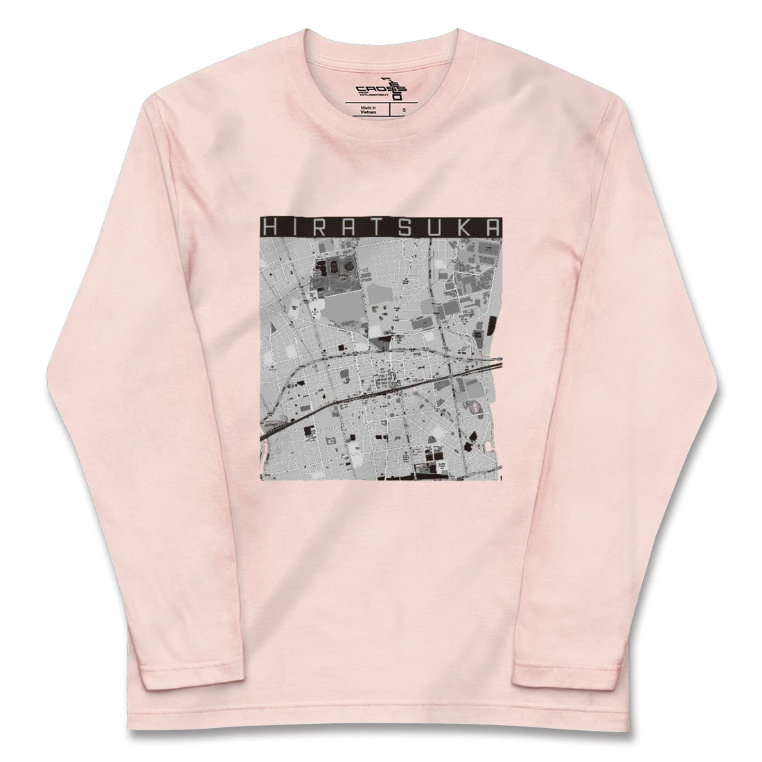 【平塚(神奈川県)】地図柄ロングスリーブTシャツ