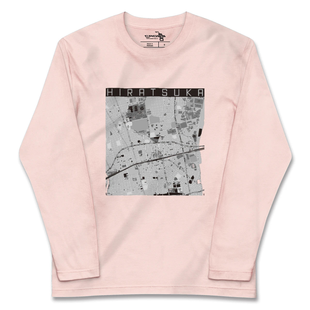 【平塚（神奈川県）】地図柄ロングスリーブTシャツ