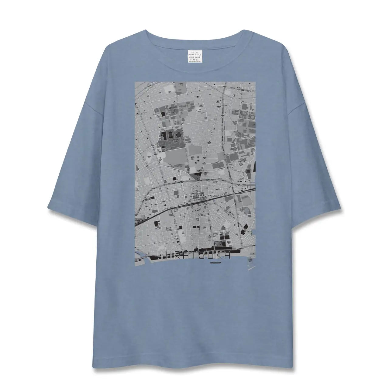 【平塚（神奈川県）】地図柄ビッグシルエットTシャツ