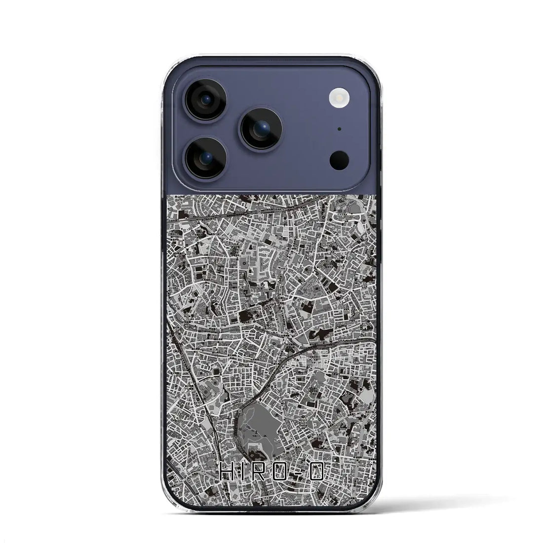 【広尾（東京都）】地図柄iPhoneケース（クリアタイプ）