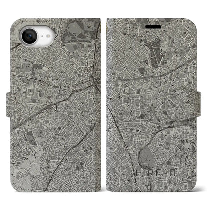 【広尾（東京都）】地図柄iPhoneケース（手帳タイプ）