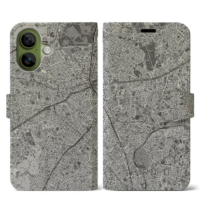 【広尾（東京都）】地図柄iPhoneケース（手帳タイプ）