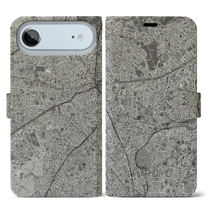 【広尾（東京都）】地図柄iPhoneケース（手帳タイプ）