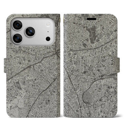 【広尾（東京都）】地図柄iPhoneケース（手帳タイプ）