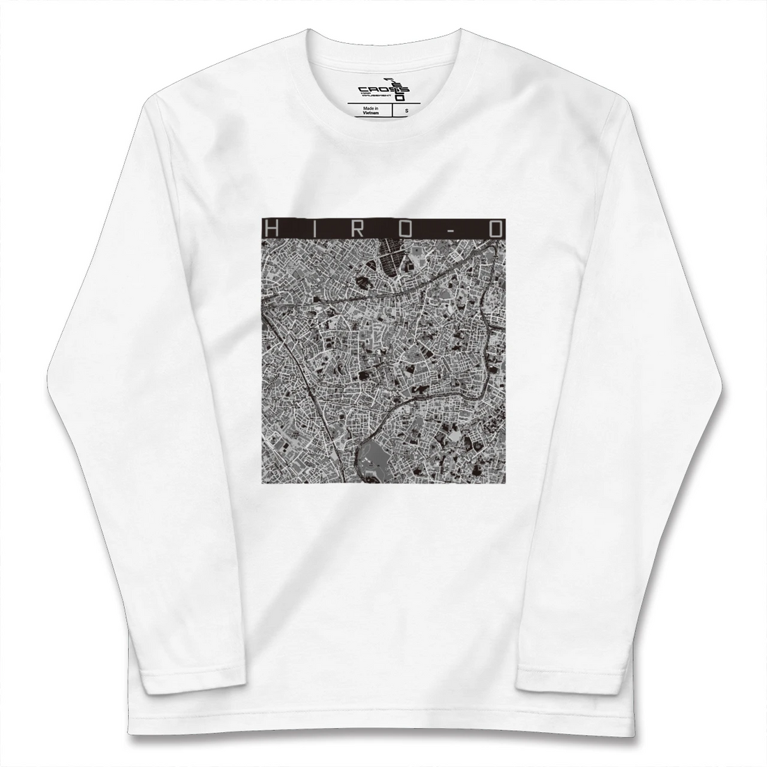 【広尾（東京都）】地図柄ロングスリーブTシャツ