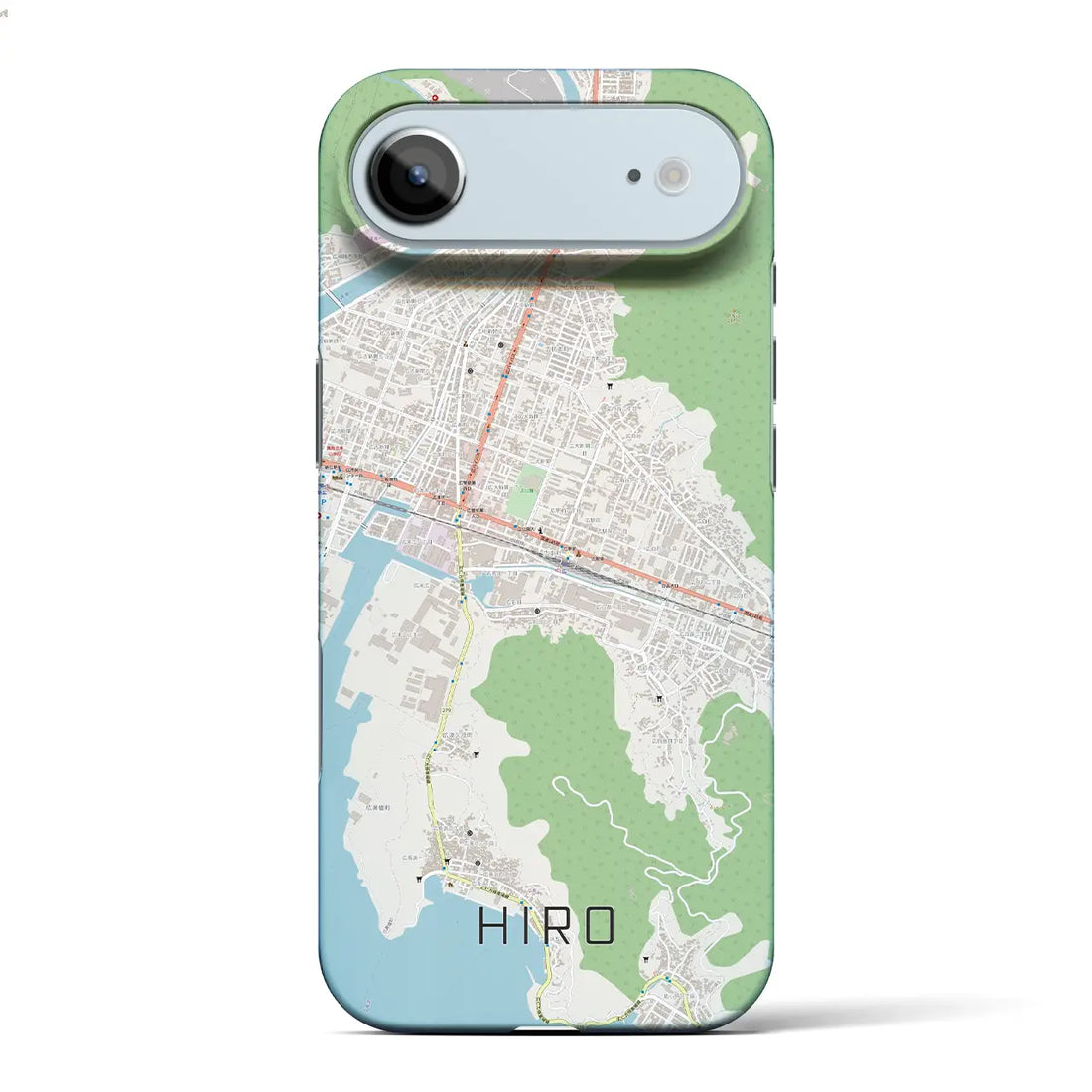 【広（広島県）】地図柄iPhoneケース（バックカバータイプ）ナチュラル・iPhone 17 Pro Max 用