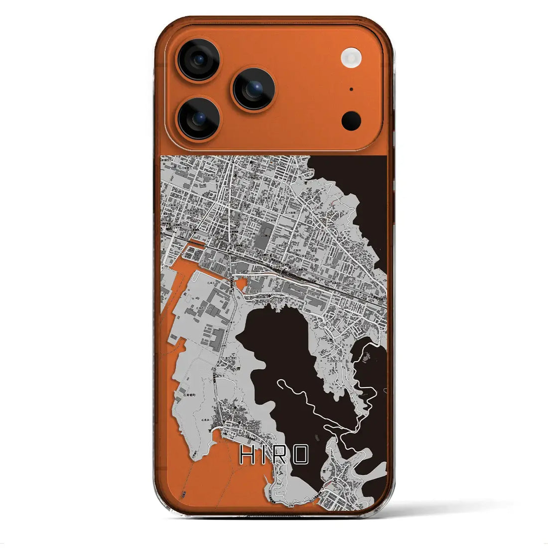 【広（広島県）】地図柄iPhoneケース（クリアタイプ）