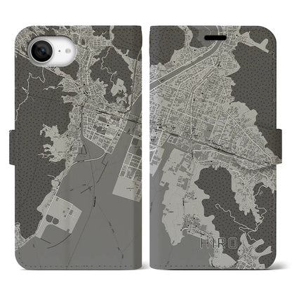 【広（広島県）】地図柄iPhoneケース（手帳タイプ）