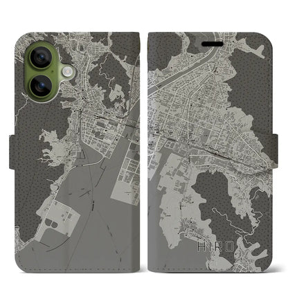 【広（広島県）】地図柄iPhoneケース（手帳タイプ）