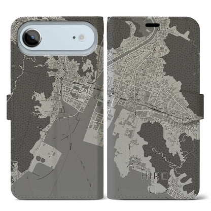 【広（広島県）】地図柄iPhoneケース（手帳タイプ）