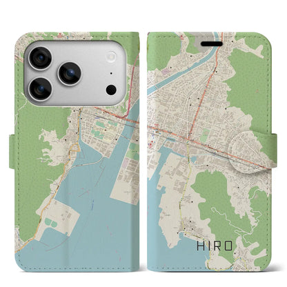 【広（広島県）】地図柄iPhoneケース（手帳タイプ）