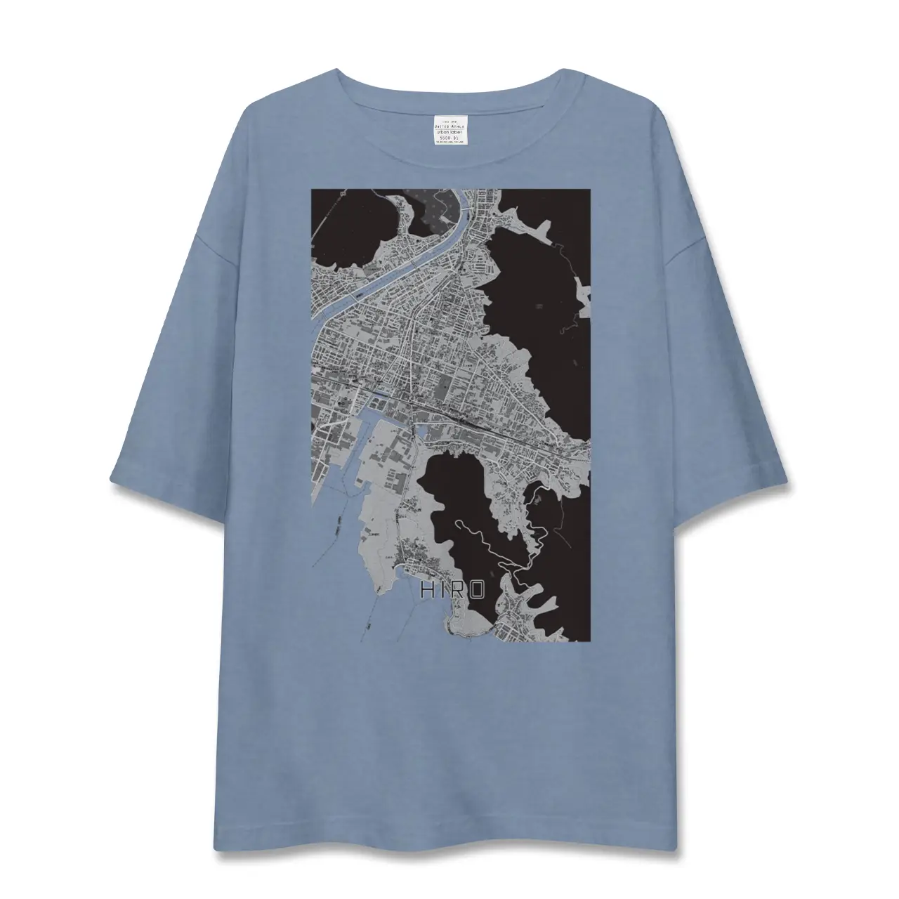 【広（広島県）】地図柄ビッグシルエットTシャツ