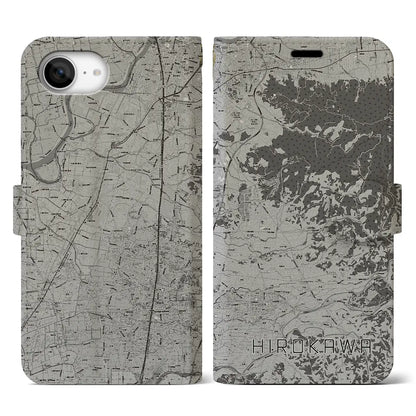 【広川（福岡県）】地図柄iPhoneケース（手帳タイプ）