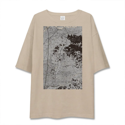 【広川（福岡県）】地図柄ビッグシルエットTシャツ