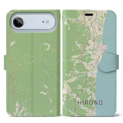 【広野（福島県）】地図柄iPhoneケース（手帳タイプ）