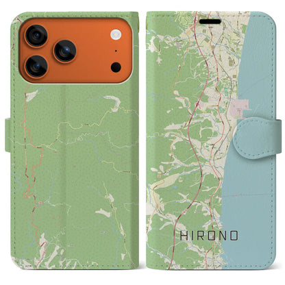 【広野（福島県）】地図柄iPhoneケース（手帳タイプ）