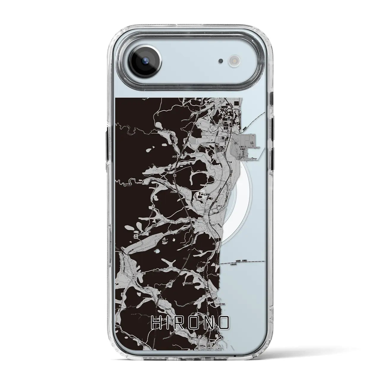 【広野（福島県）】地図柄iPhoneケース（MagSafeタイプ）